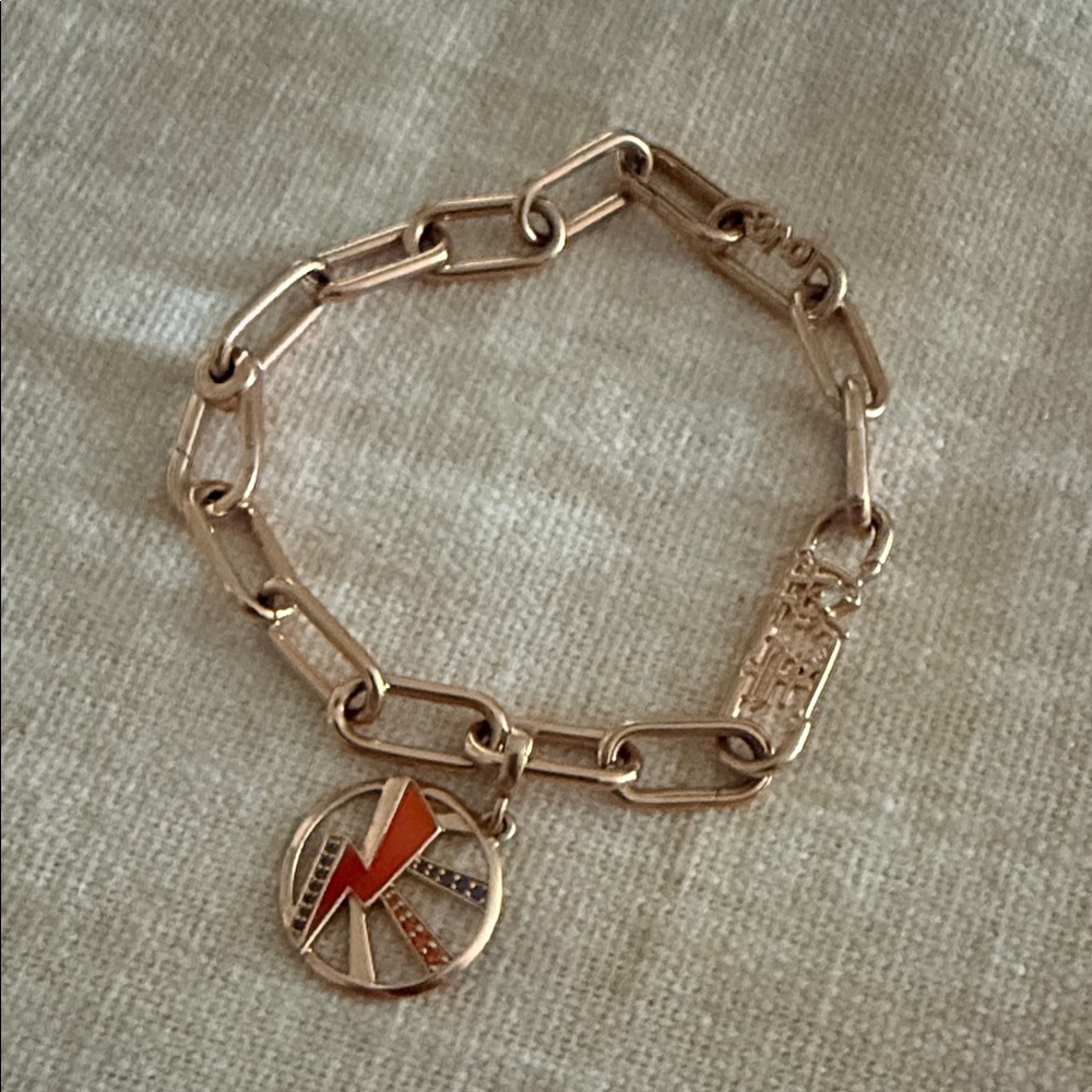 Pandora Gold Me Chain Bracelet with Lightning Charm